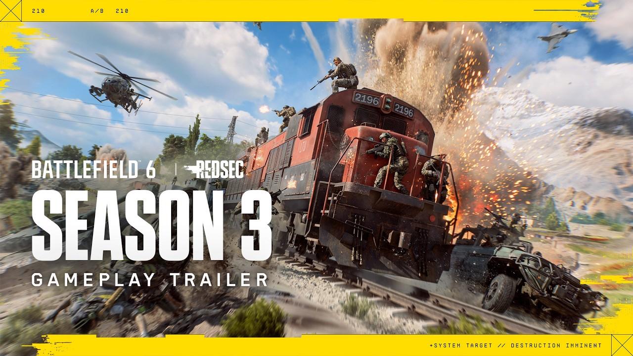 Battlefield 6 detalha Temporada 3 com novo mapa gigante e mais conteúdo para o Redsec