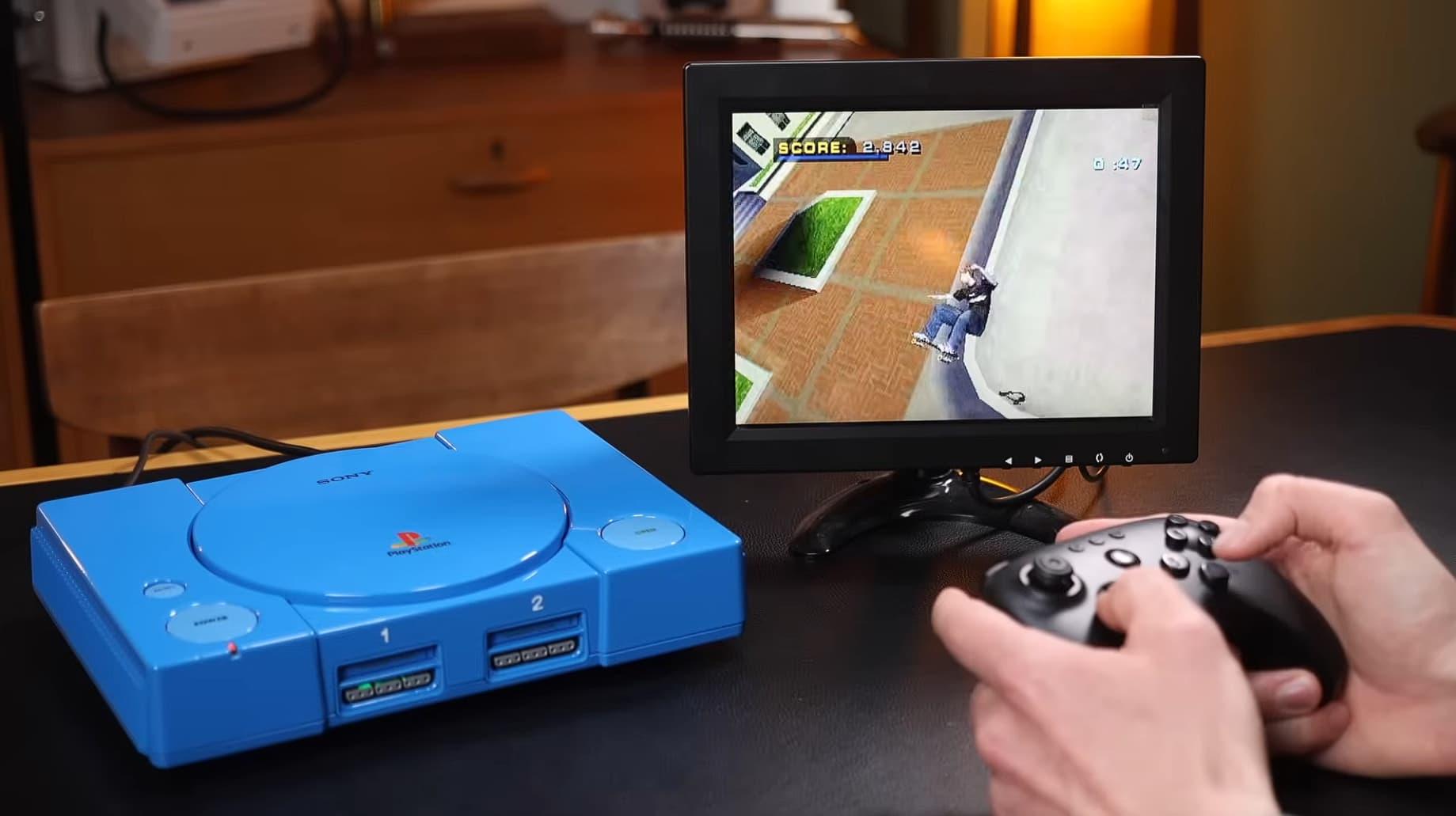 Modder atualiza PS1 com saída HDMI e controle sem fio