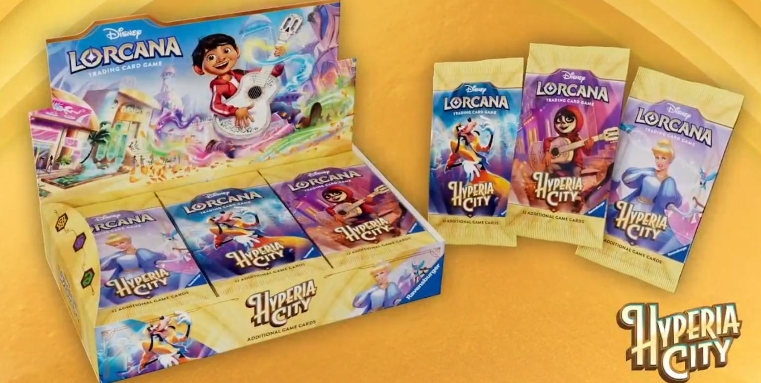 Disney Lorcana entra em uma nova era: Coco, Hyperia City e Onward revelam o futuro do jogo