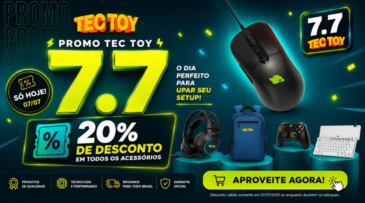 Tec Toy traz 20% de desconto em acessórios Zeenix no 7/7