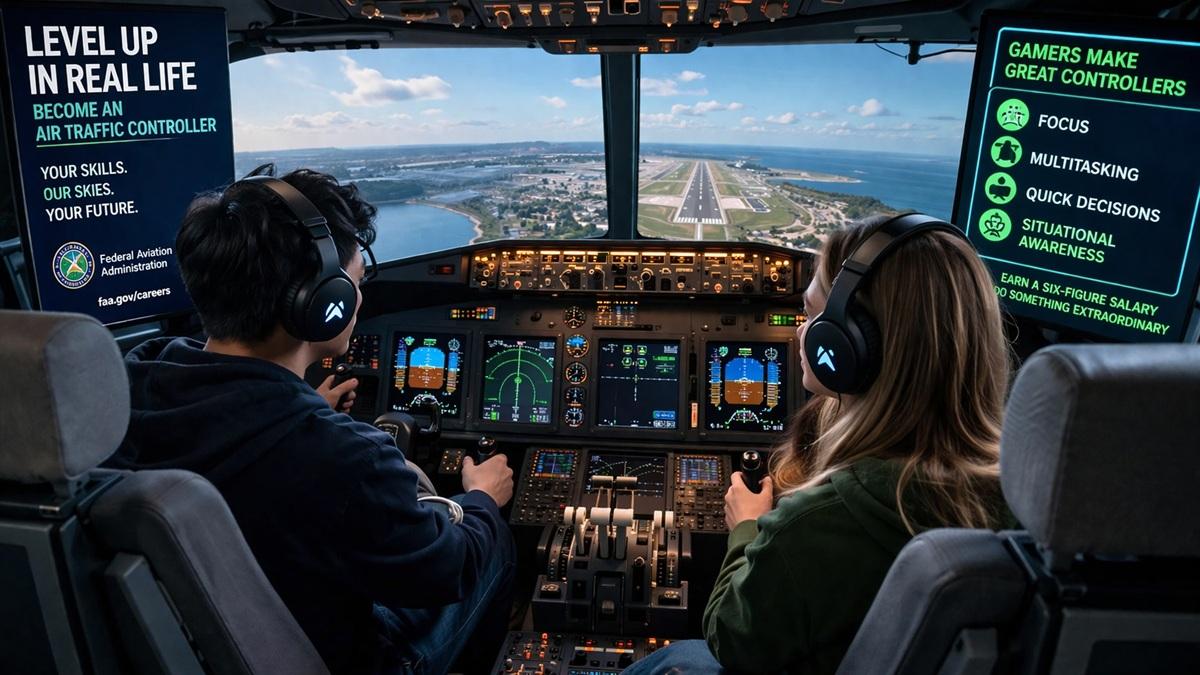 Governo dos EUA quer contratar gamers para o tráfego aéreo