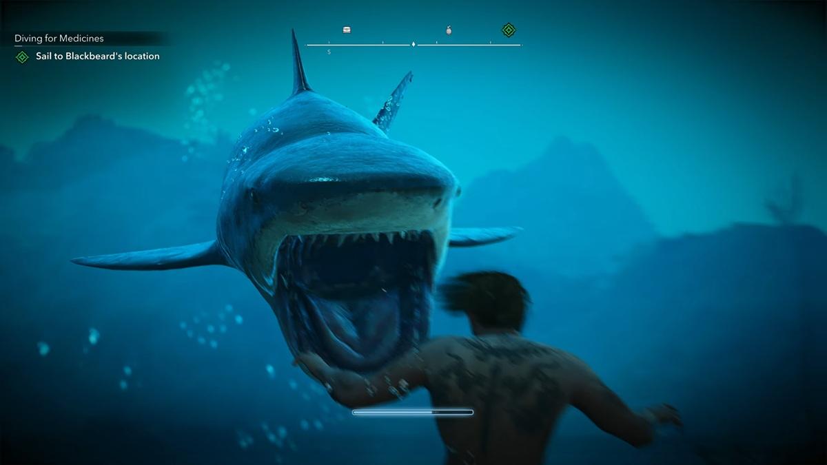 Black Flag Resynced tem gameplay com mergulho de Edward