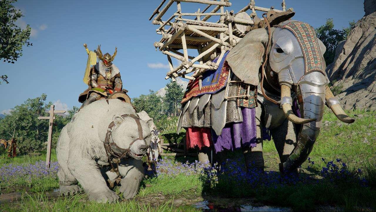 Novo patch de Crimson Desert deixa jogadores montarem em ursos e tigres