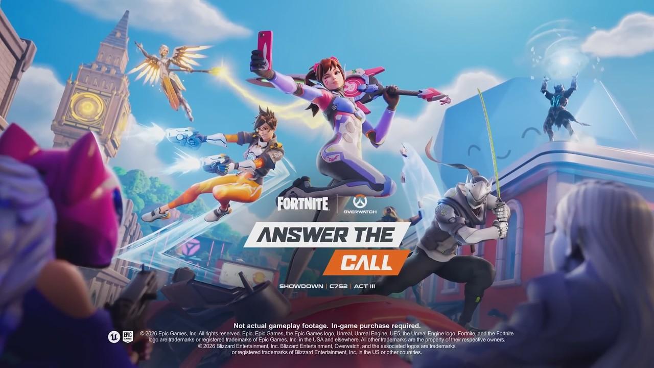 Collab Épica: Overwatch chega à Fortnite nesta quinta