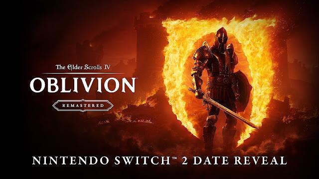 The Elder Scrolls IV: Oblivion Remastered chega ao Switch 2 no dia 11 de agosto