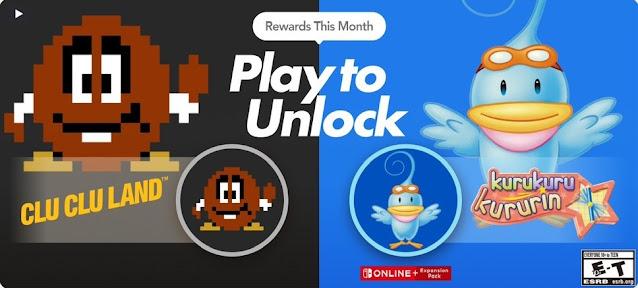 Clu Clu Land e Kuru Kuru Kururin recebem ícones no Nintendo Switch Online