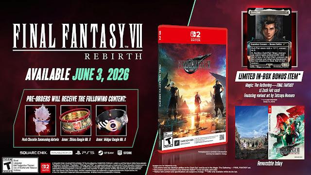 Final Fantasy VII Rebirth não terá DLC para priorizar desenvolvimento da Parte 3