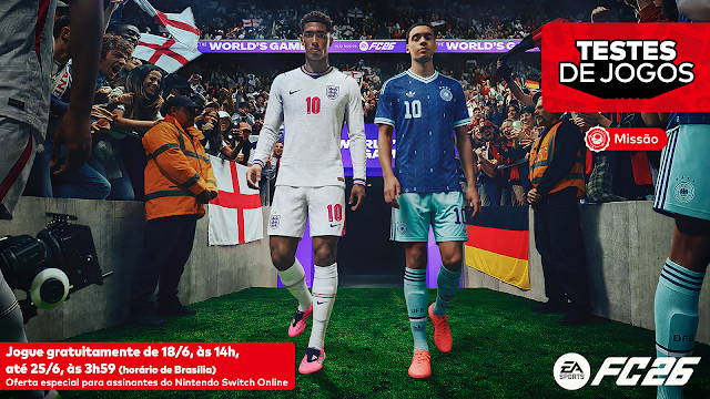 EA SPORTS FC 26 recebe período de teste gratuito para assinantes do Nintendo Switch Online