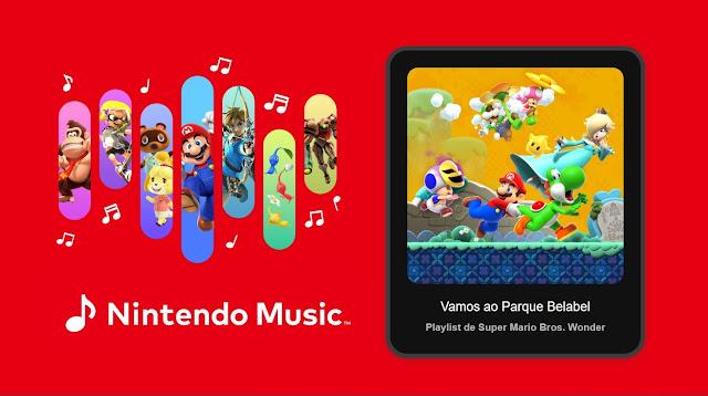 Nintendo Music recebe trilha sonora de Super Mario Bros. Wonder - Nintendo Switch 2 Edition + Vamos ao Parque Belabel