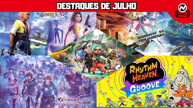 Os jogos mais aguardados do mês de julho de 2026 para Switch e Switch 2