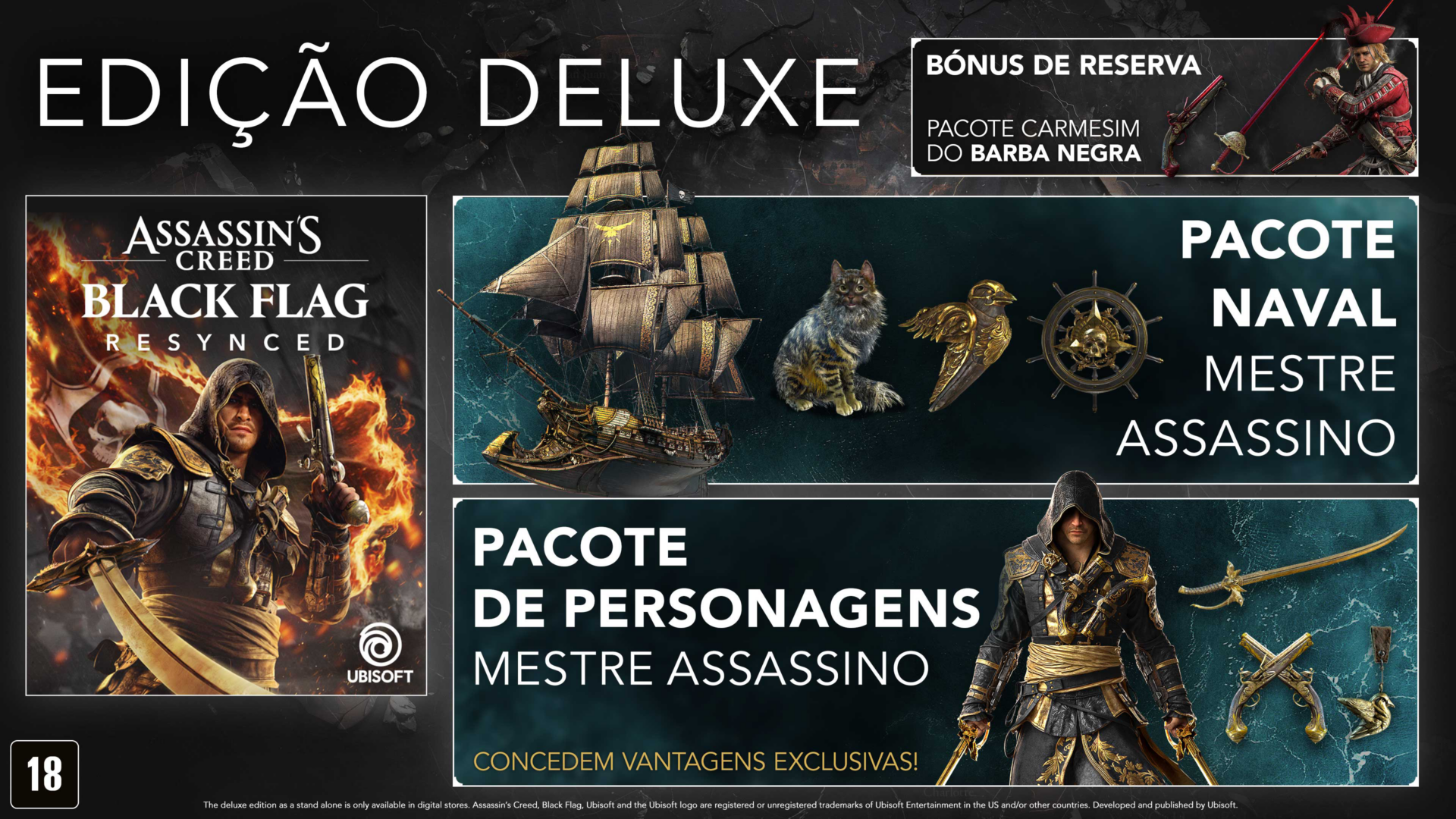 Assassin’s Creed Black Flag Resynced já está em pré-venda